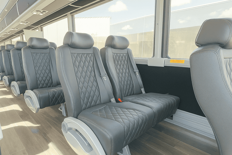 interior of Spanish Fork Charter Bus charter bus