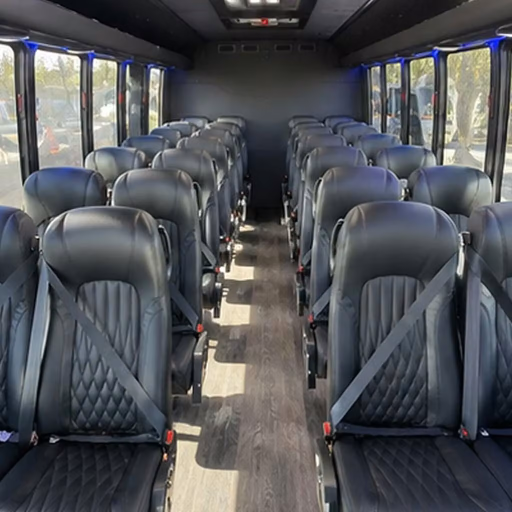 28 passenger minibus inside